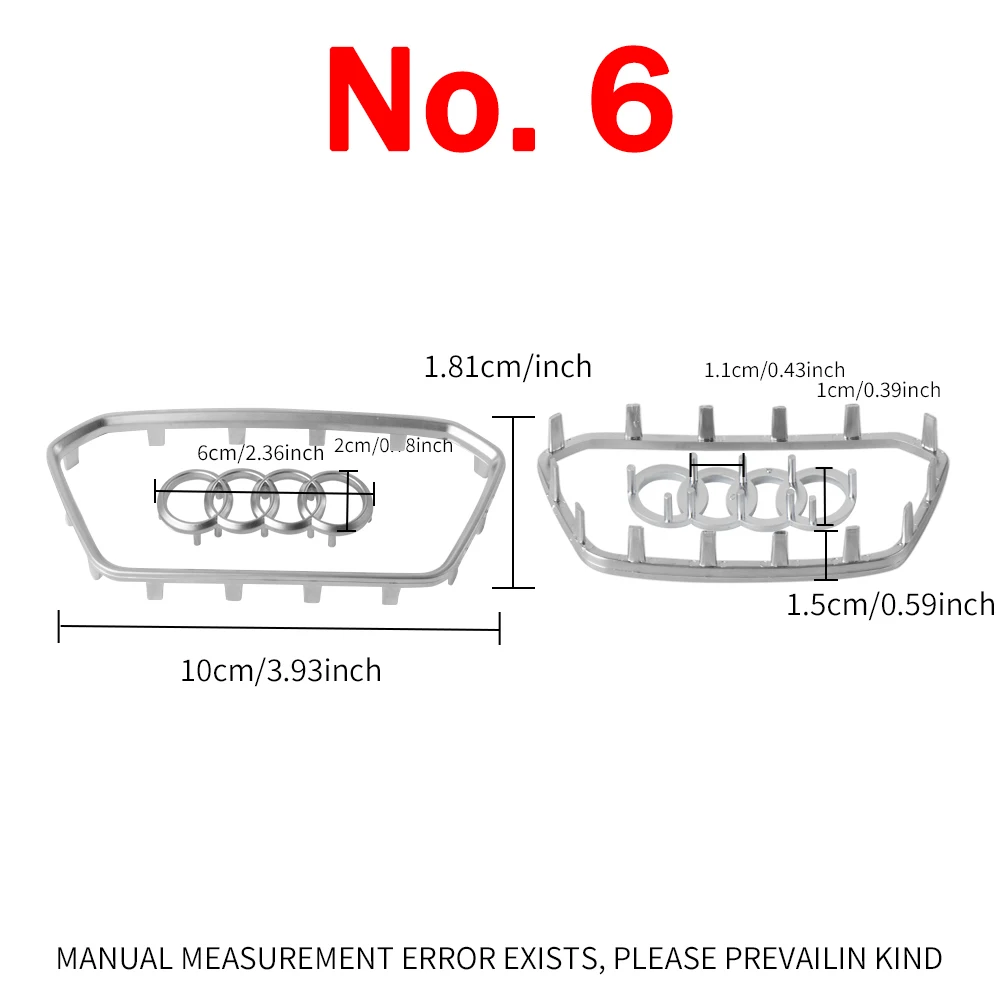 Lenkrad-Dekorationsring-Abdeckungsaufkleber für Audi A3 A7 Q3 Q7 Q5 E-TRON A8 A7L Q6 Q8 SQ5 Q5L A4L A6L A5 A8L – Detail 8