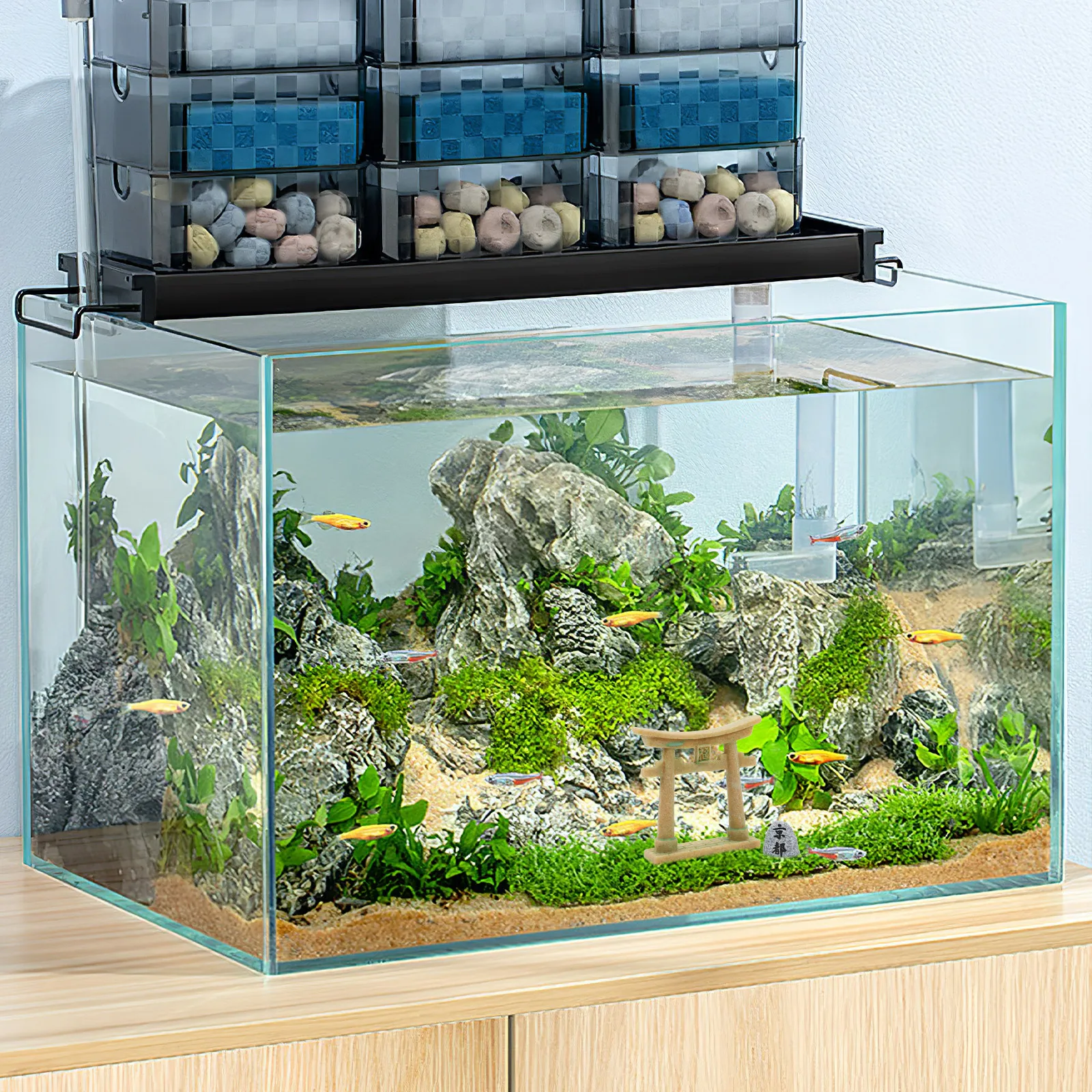 Bonsai Garden In Kyoto - Japanese Torii Gate Ornament Kyoto Miniature