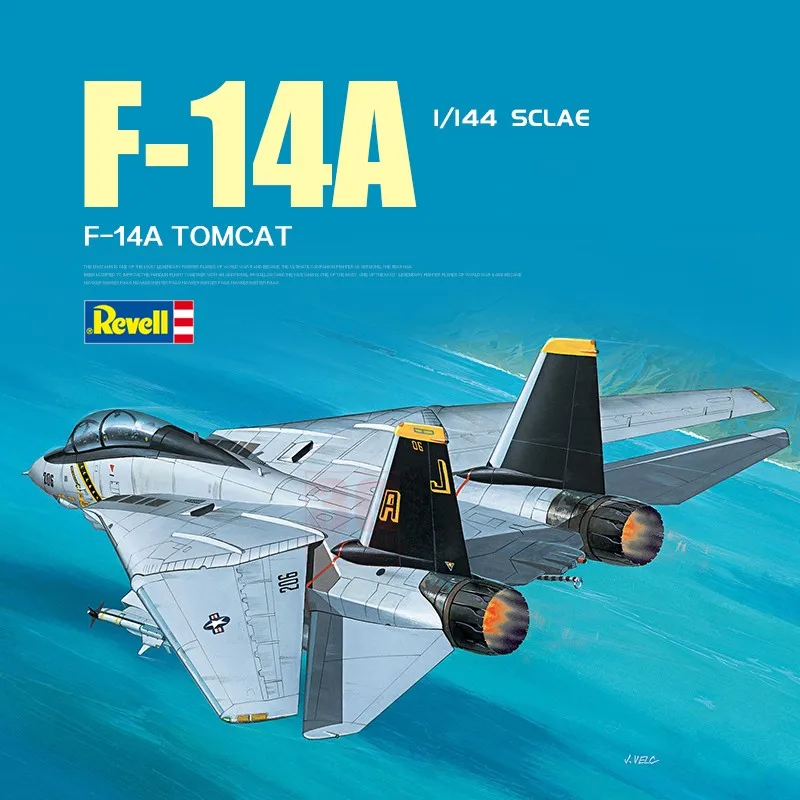 Revell 04021 1/144 Scale Model F-14A Tomcat Fighter Assembly Model Building Kits For Adults Hobby Collection