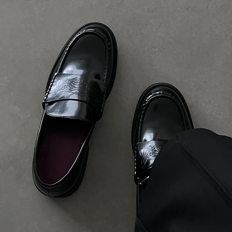 

Sle Men's Casual Loers Bla oes Briti Sle Summer Flats Commuter Formal Bean oes Faionable Sneakers