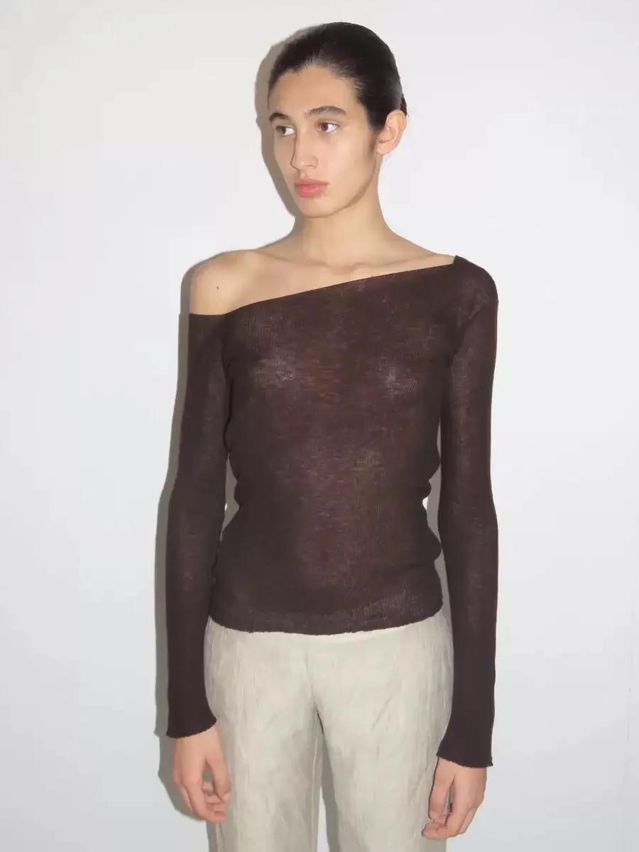 

paloma wool Spain 24SS vintage anticlined shoulder sweater smock