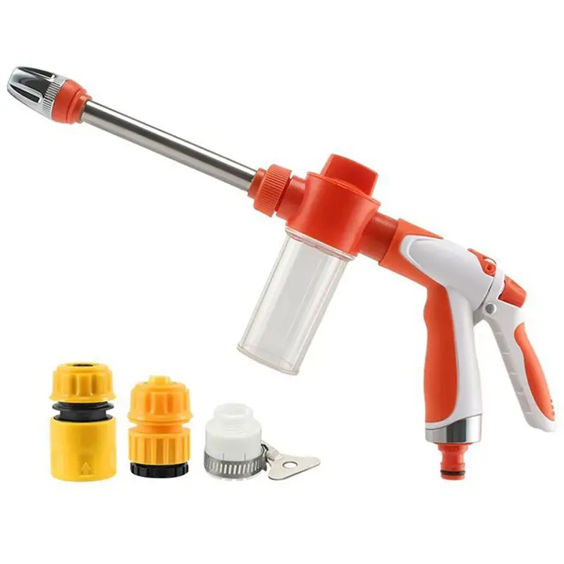 

ABKP-High Pressure Washer Wand Hose Rotatable 360° Nozzle 3 Spraying Modes Portable For Garden Yard Car Cleaning