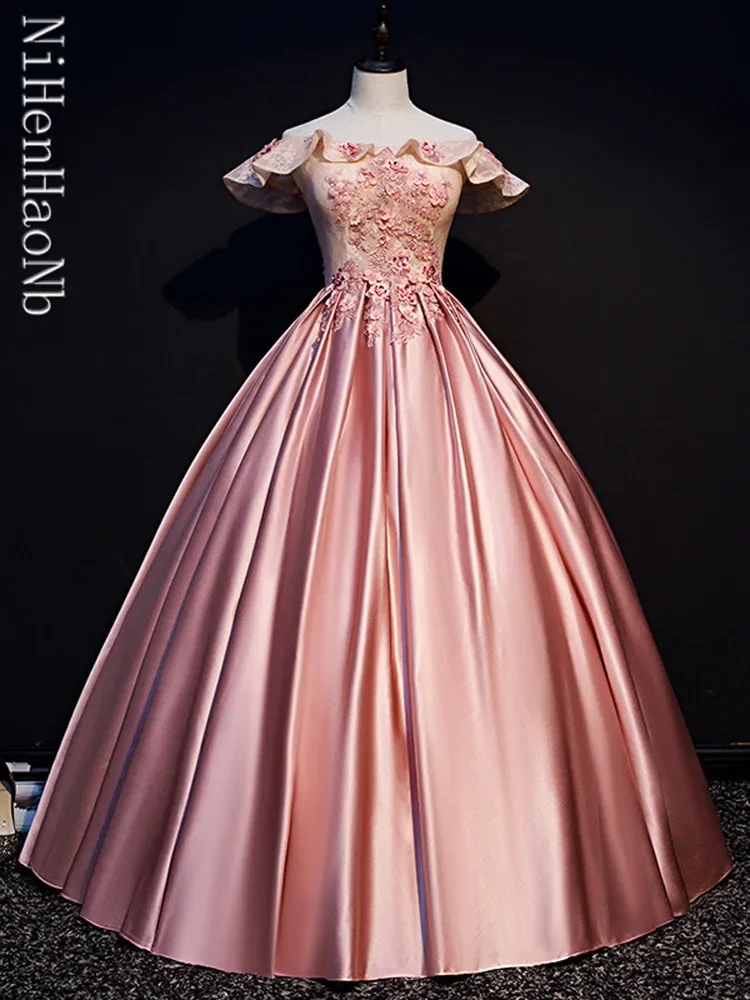 Summer Party Dress Quinceanera Dresses A-Line Floor-length Long Formal Celebrate Dress Promotional Price