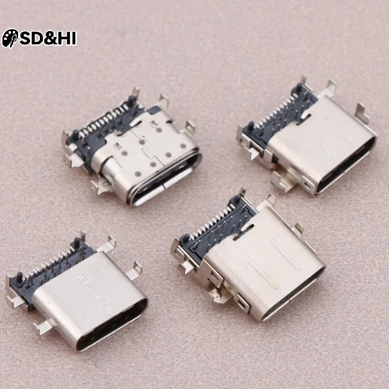 2Pcs Laptop Type-c Charging Port Power Connector Jack For E480 E485 E580 E585 E590 E490 R480 E15 Gen 1 For ThinkPad