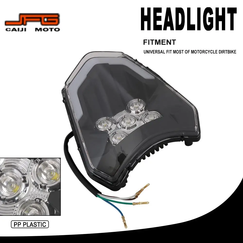 

Universal Motorcycle Headlight Headlamp Light LED For Harley Honda Yamaha Kawasaki Suzuki KTM Motocross Dirt Bike Accessories