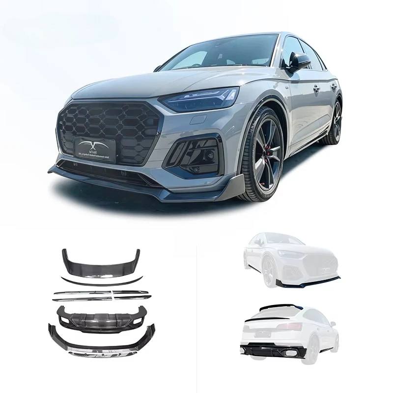 For Audi Audi Q5L Upgrade Carbon Fiber Body Kit Car Bumpers Front Lip Rear Diffuser Side Skirt Rear Spoiler Top Wing 2021-2025