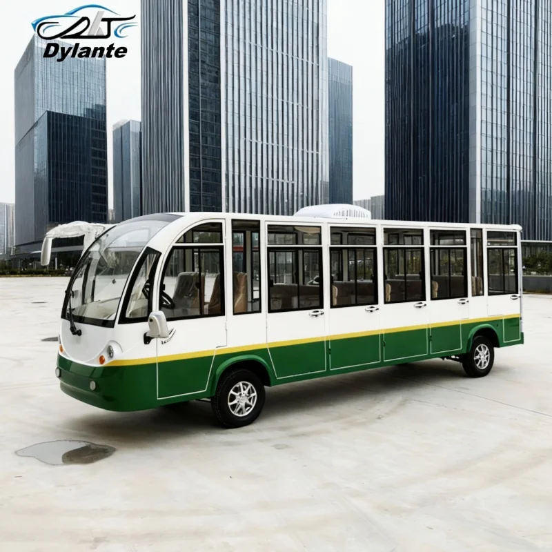 

Китай производит 8, 11, 14-местный электрический туристический челночный автобус 4000 Вт, 5000 Вт, 7500 Вт, мотор для осмотра достопримечательностей, закрытый туристический автобус