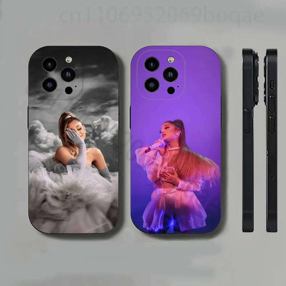 

New Singer A-Ariana G-Grande Slim Back Phone Case for iPhone 17,16,15,14,13,12,11 Pro,Max,Plus,X,XS,XR,SE,Mini Protective Cover