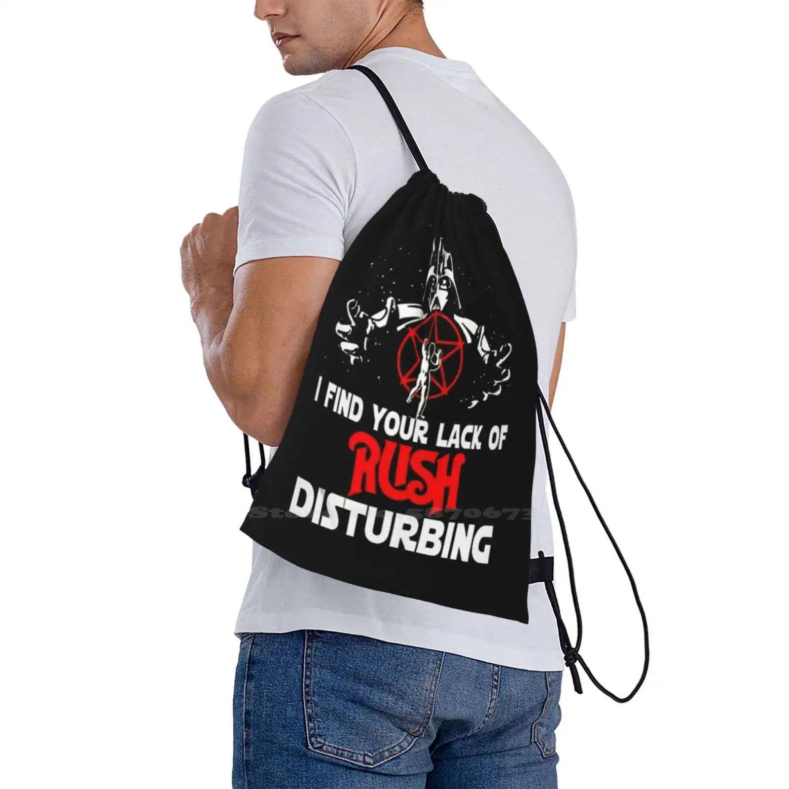 I Find Your Lack Of Rush Disturbing , Rush Lovers , School Bags Travel Laptop Backpack I Find Your Lack Of Rush Disturbing Rush