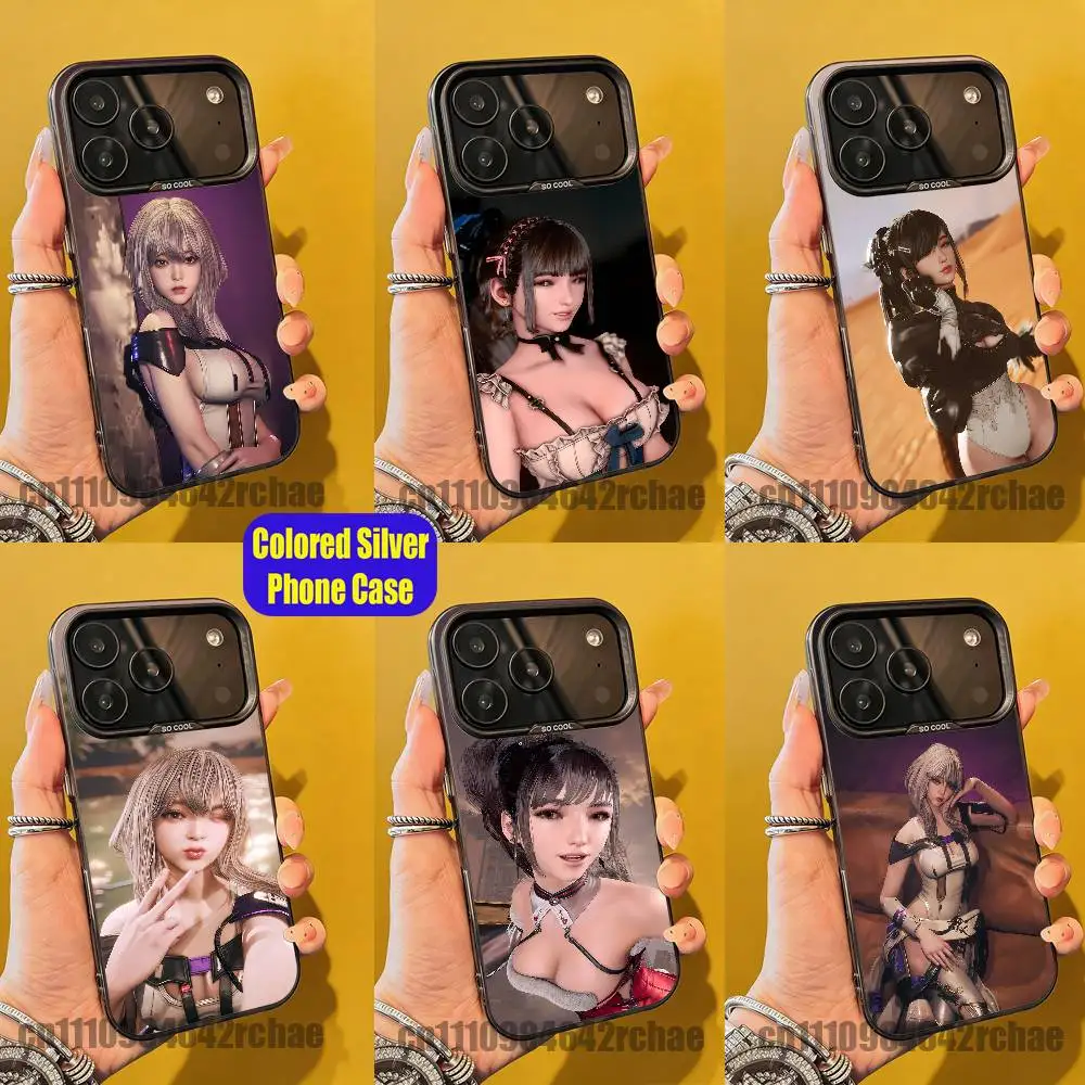 

For S-Stellar Lovely B-Blade Phone Case iPhone 15,17,12,14,13,16,11,E,Max,Plus,Air,Pro,Mini Custom Color Silver Cover