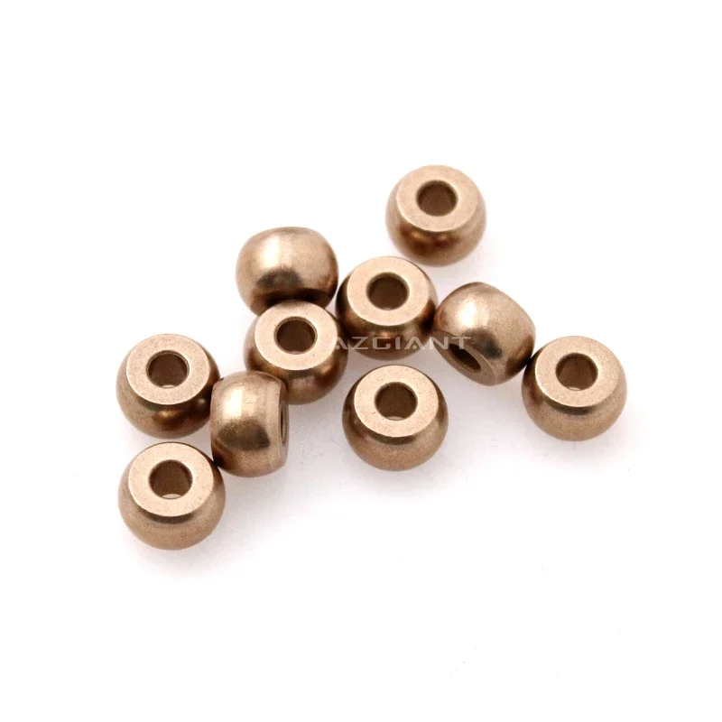 10pcs Spherical oil Bearing Inner Diameter 4X11X7mm For Diy Electric Fan Motor Bushing