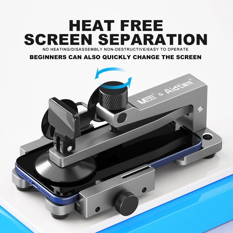 MaAnt QP-2 Universal Screen Separator Fixture Heat-Free Screen Separation Disassembly Tool for IP 17/16/15/14 Anti-Damage Repair