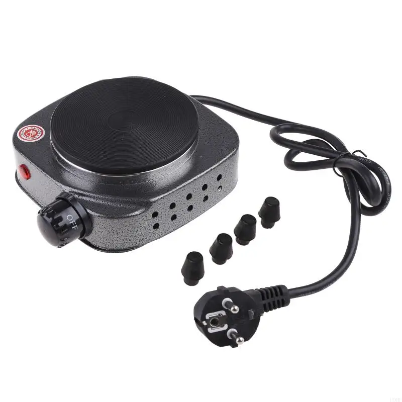 U0DE Mini Fogão Elétrico Café Aquecedor Placa 500W Eletrodomésticos Multifuncional