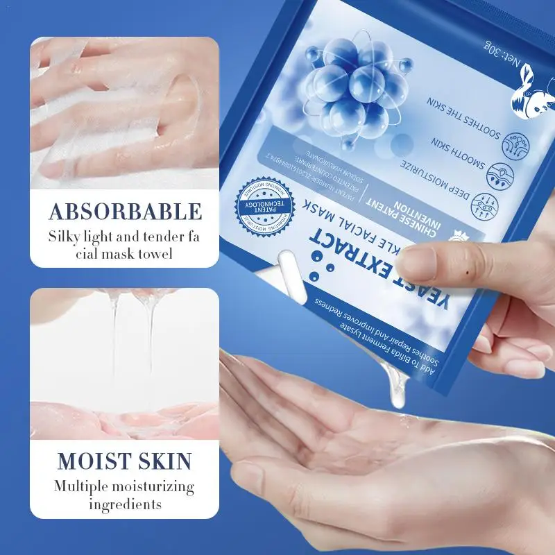 

10pcs/5pcs Bifid Yeast Anti-wrinkle Mask Collagen Wrapping Mask Anti Wrinkle Skin Firmness Tender And Slippery Skin Care