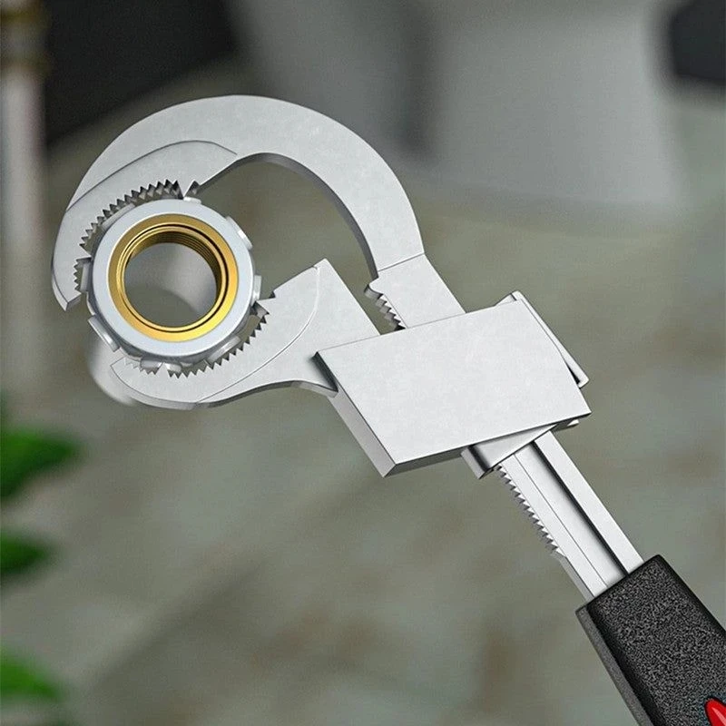 Chiave da bagno multifunzionale regolabile grande apertura 80mm chiave per lavello rubinetto stretto tubo dell'acqua per fognatura strumenti di riparazione dell'impianto idraulico