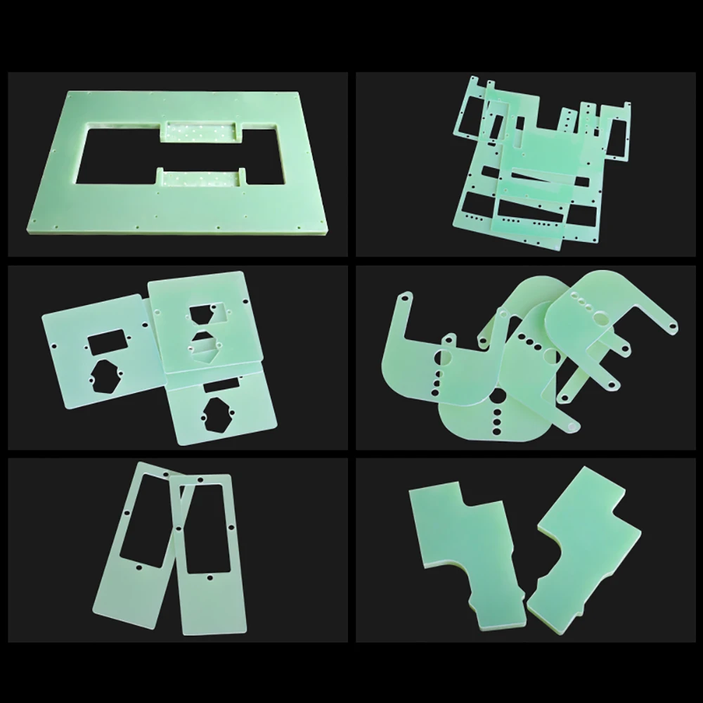 0.5mm~2.5mm Water Green FR4 PCB Board, High Temperature Insulation Fiberglass Sheet Size for DIY Electronics