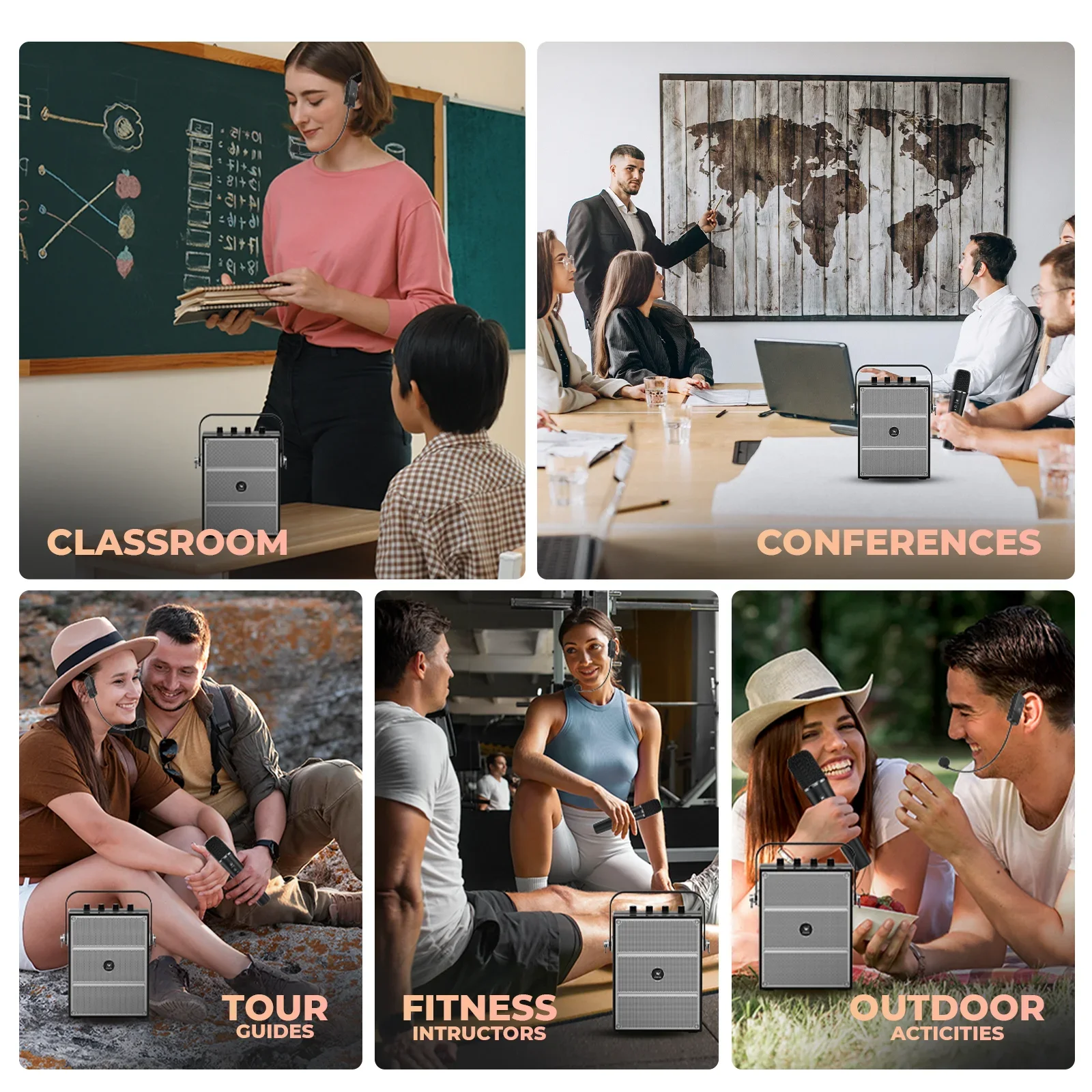 

Conference Tour Battery Powered PA Speaker 60W High Power