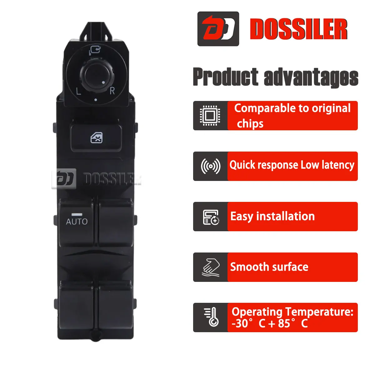 KF33-66-350A KF33-66-350 Dossiler Power Window Switches For Mazda 3 Active 2015 2016 Replacement Window Lifter Button Auto Part