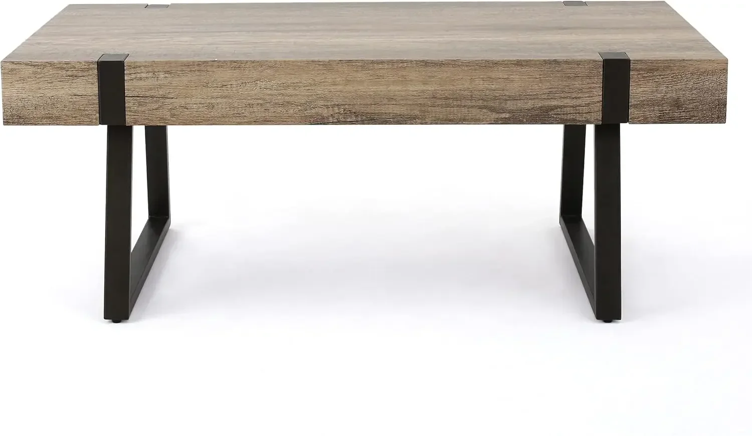 Abitha Faux Wood Coffee Table, Canyon Grey, 23.60 in x 43.25 in x 16.75 in