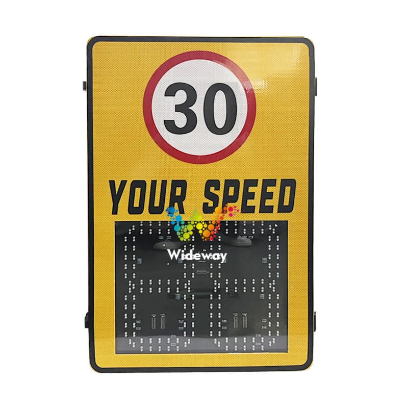 

Driver Vehicle Speed Limit Sign Radar Detector Dual Digital Red-green Solar Radar LED Speed Limit Sign