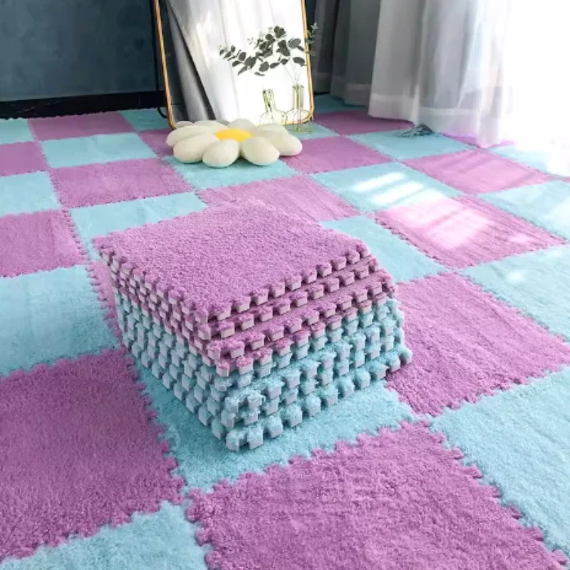 1/4/8/16 шт. плюшевый коврик-головоломка из пенопласта, ковер-головоломка из пены EVA, украшение для спальни, гостиной, блокирующие коврики 30*30 см