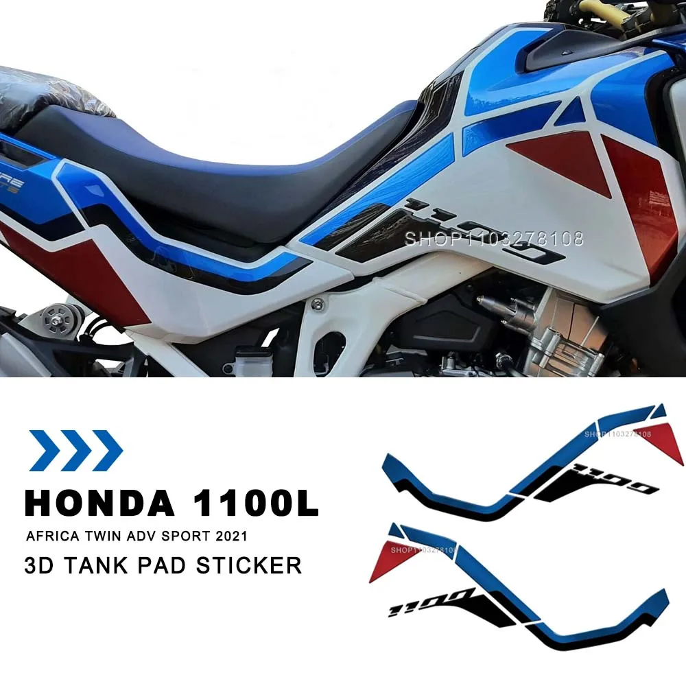 

For HONDA 1100L AFRICA TWIN ADV SPOR Limited Edition 3D Epoxy Resin Motorcycle Tank Pad Protection Sticker New Decorative Decal