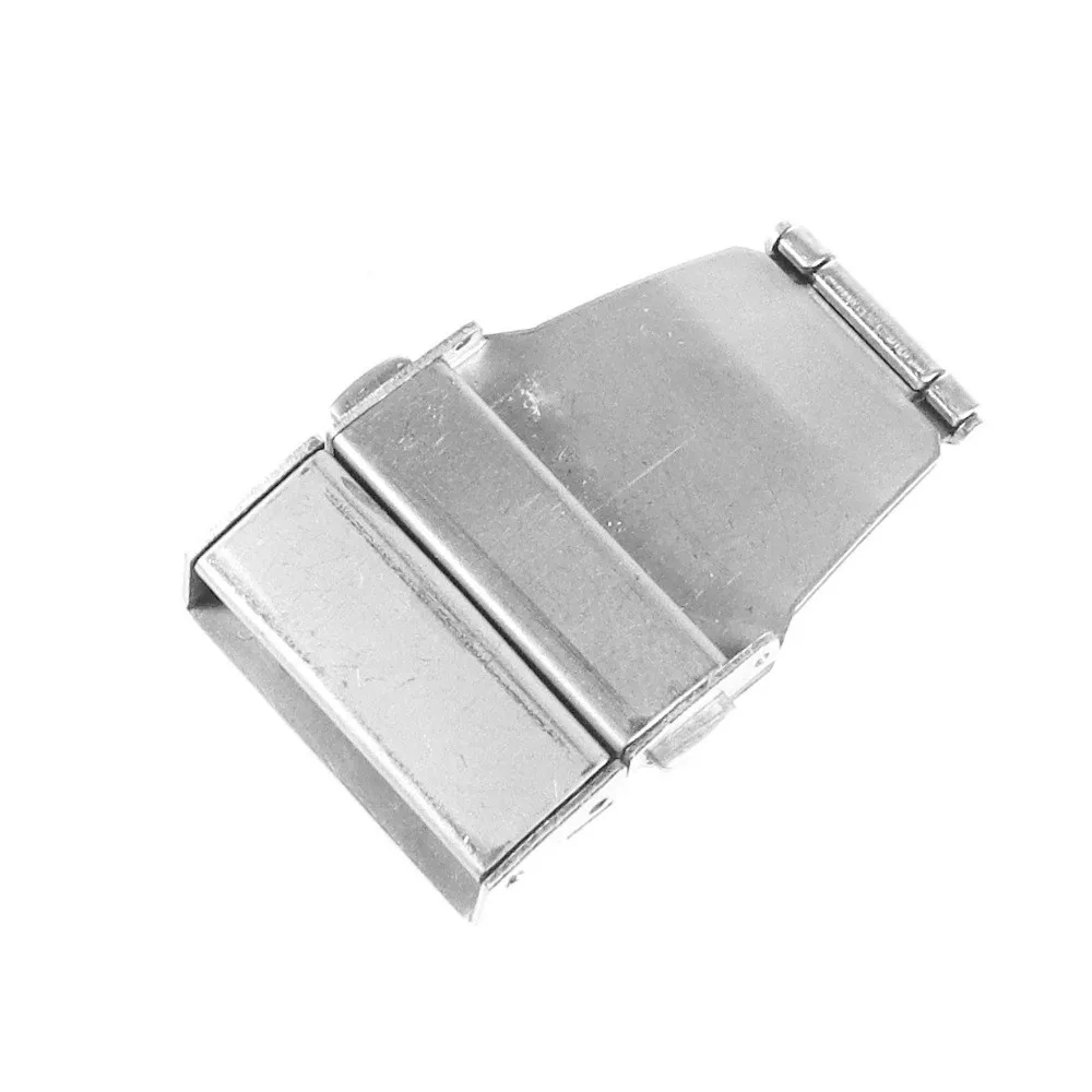 Stainless Steel Watch Band Buckle Silver Brushed SS Press Clasp Folding Quick Release Stainless Steel Buckle‌ Replacement Part