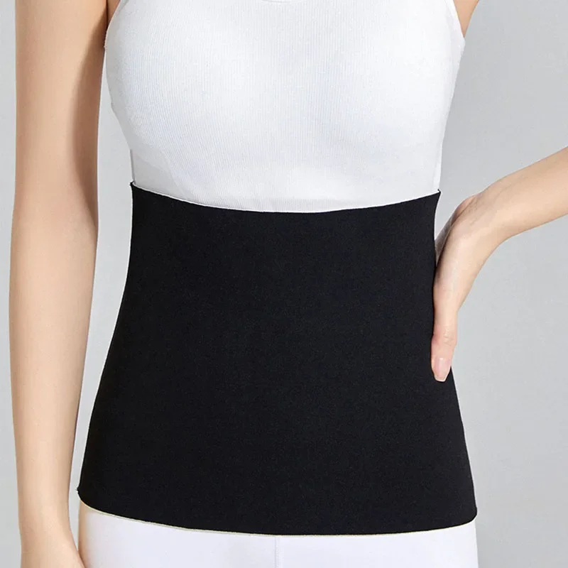 Waist Warmer Velvet Fleece Belt Thick Warm Knitted Belly Abdominal Wrap Men Women Elastic Waist Protector