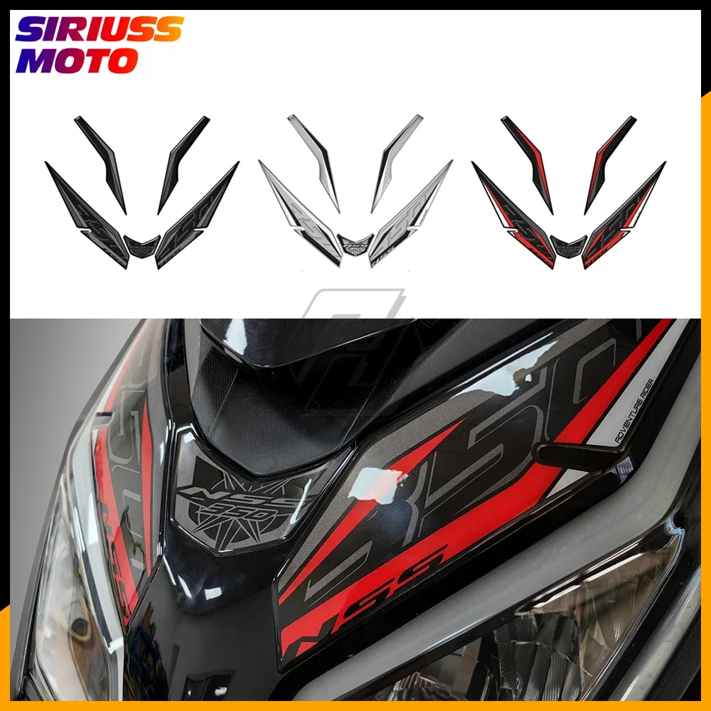 Stiker Fairing depan sepeda motor Resin 3D, untuk Honda Forza NSS 350 dari 2023