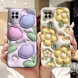For Huawei Nova 7i Case JNY-L22B JNY-L21A Silicone Cover Popular Flower Soft Protective Shell For Huawei P40 Lite Nova 6 SE Capa
