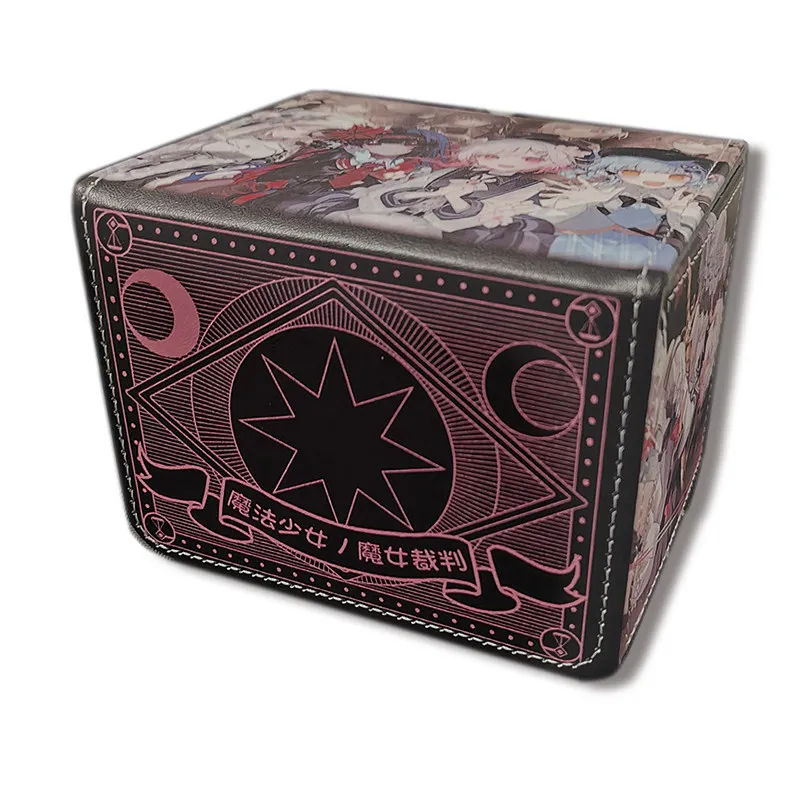 

WS Magical Girl Witch Trials Sakuraba Ema Board Game Card Box PTCG OPCG DTCG Magnetic Leather Game Collection Card Storage Box