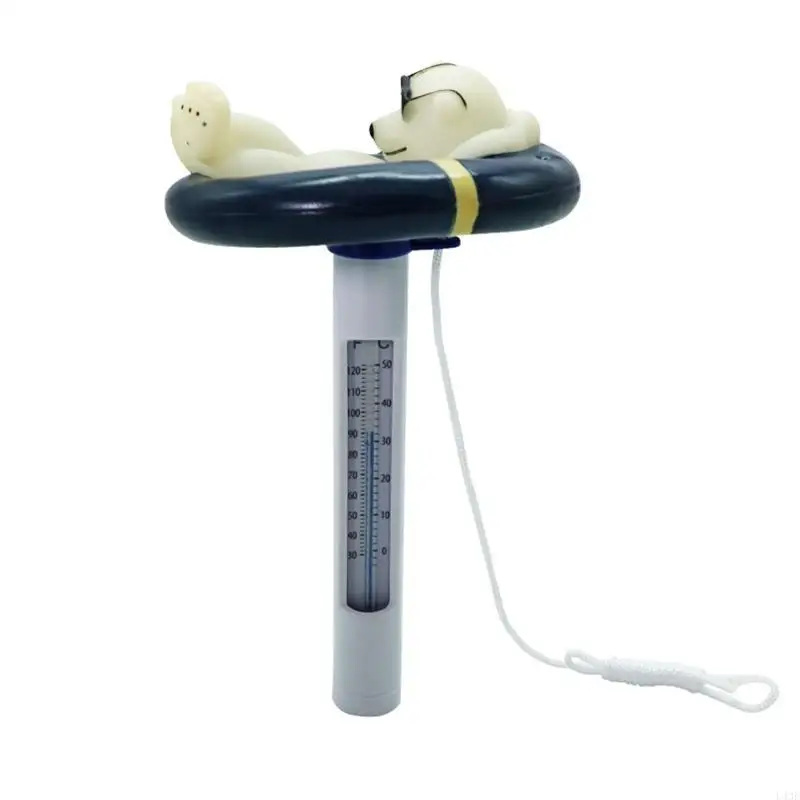 Floating Pool Thermometer, Easy Read for Water Temperature, Shatter Resistant with String for Swimming Pools and Spas