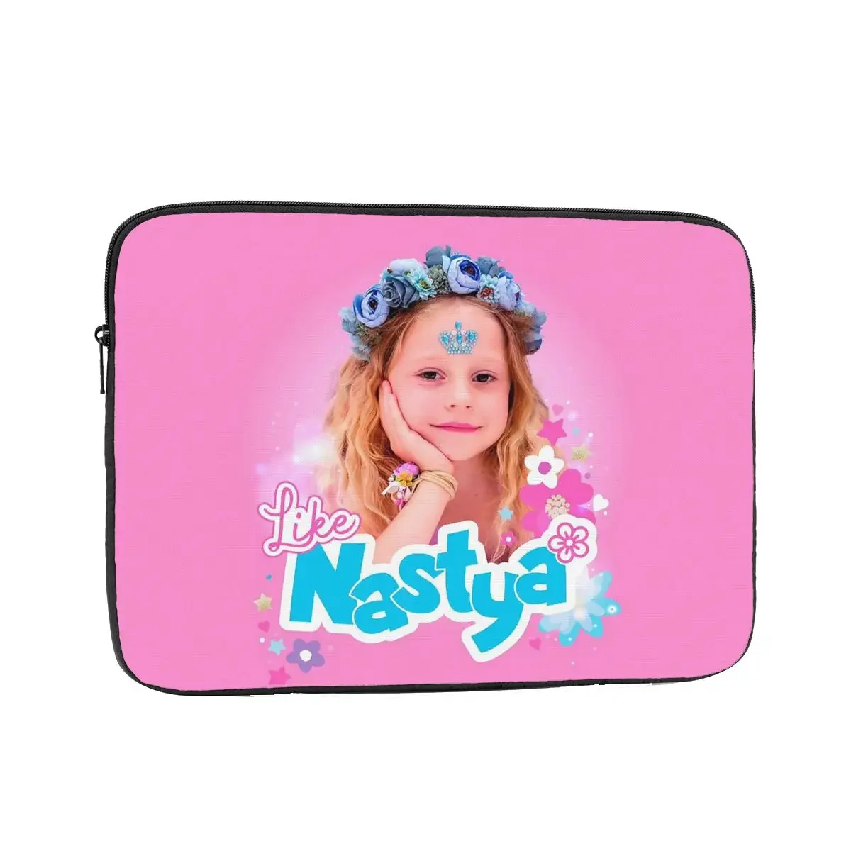 Cute Like Nastya 10 12 13 15 17 Inch Laptop Liner Sleeve Notebook Bag Case Kawaii Cartoon Shockproof Case Bag