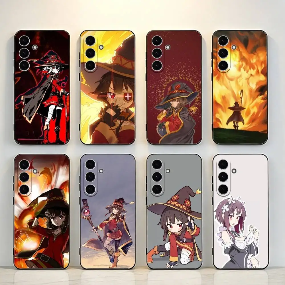 

M-Megumin C-Cute Phone Case For Samsung Galaxy A73,A72,A71,A70,A53,A52,A51，Black Shell ll