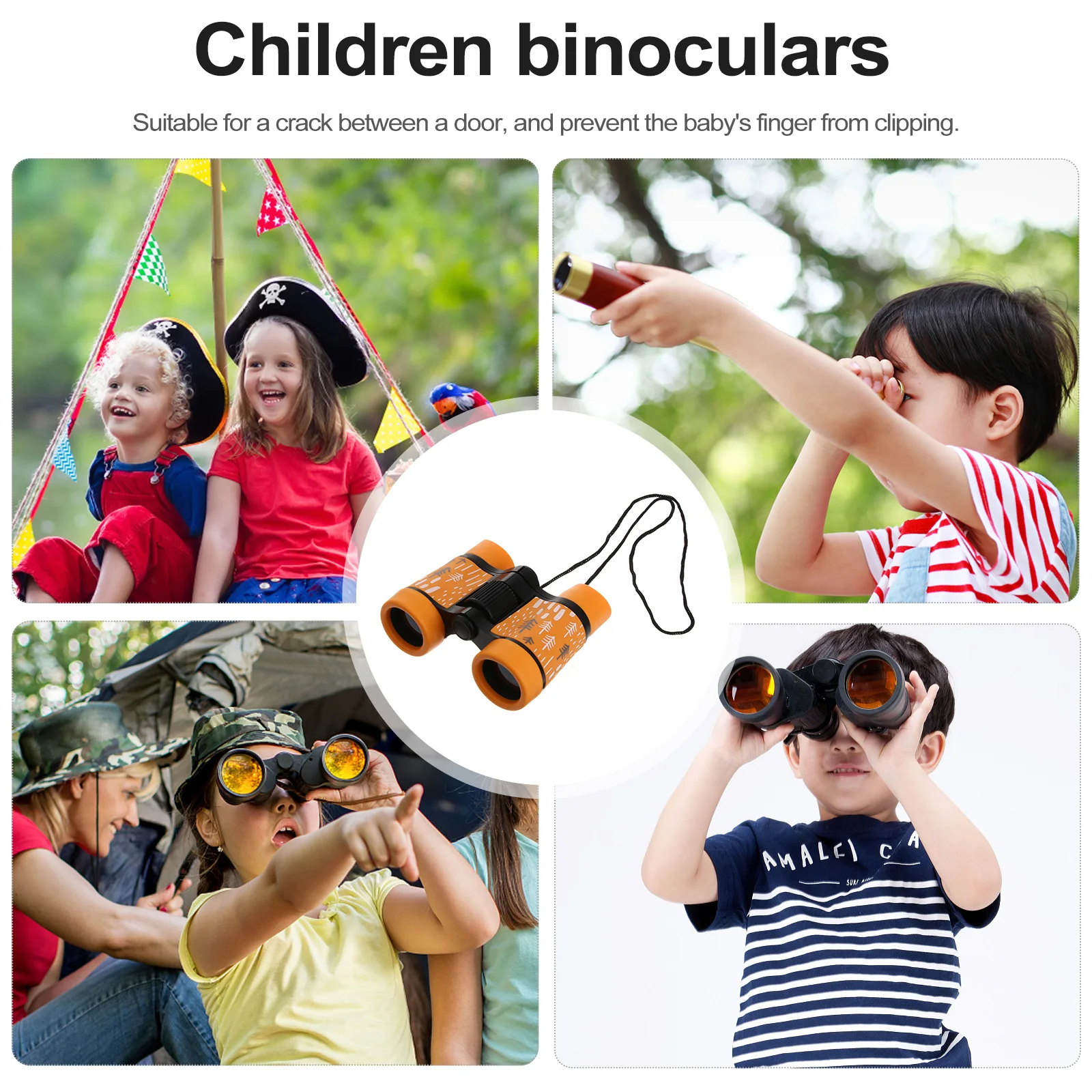 

Cute Kids Non-Slip Design Outdoor Nature Watching Telescope For Children Magnifying Children