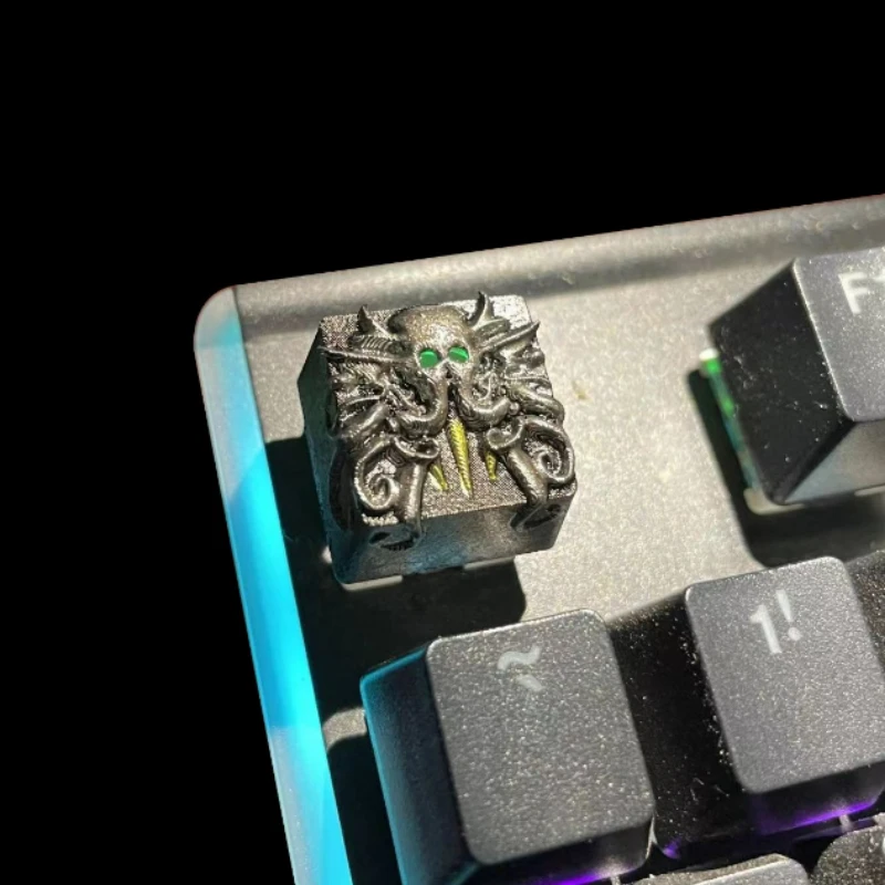 Point Anime Keycap Artisan Keyboard Keycap ESC Skull Handmade Personality Resin Customization Keycaps for Mechanical Keyboard