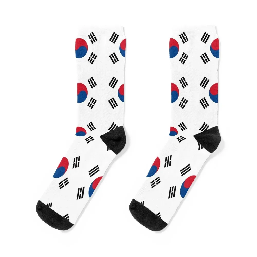 

South Korea flag Socks sheer cotton gifts summer Women's Socks Men's sport Hiking boots Children's Non-slip Men Socks Women's