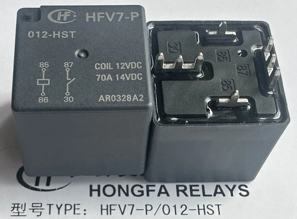 Recensione e Valutazione del Relè HFV7-P 012-HST (V7EA-Coil: 12V-70A)