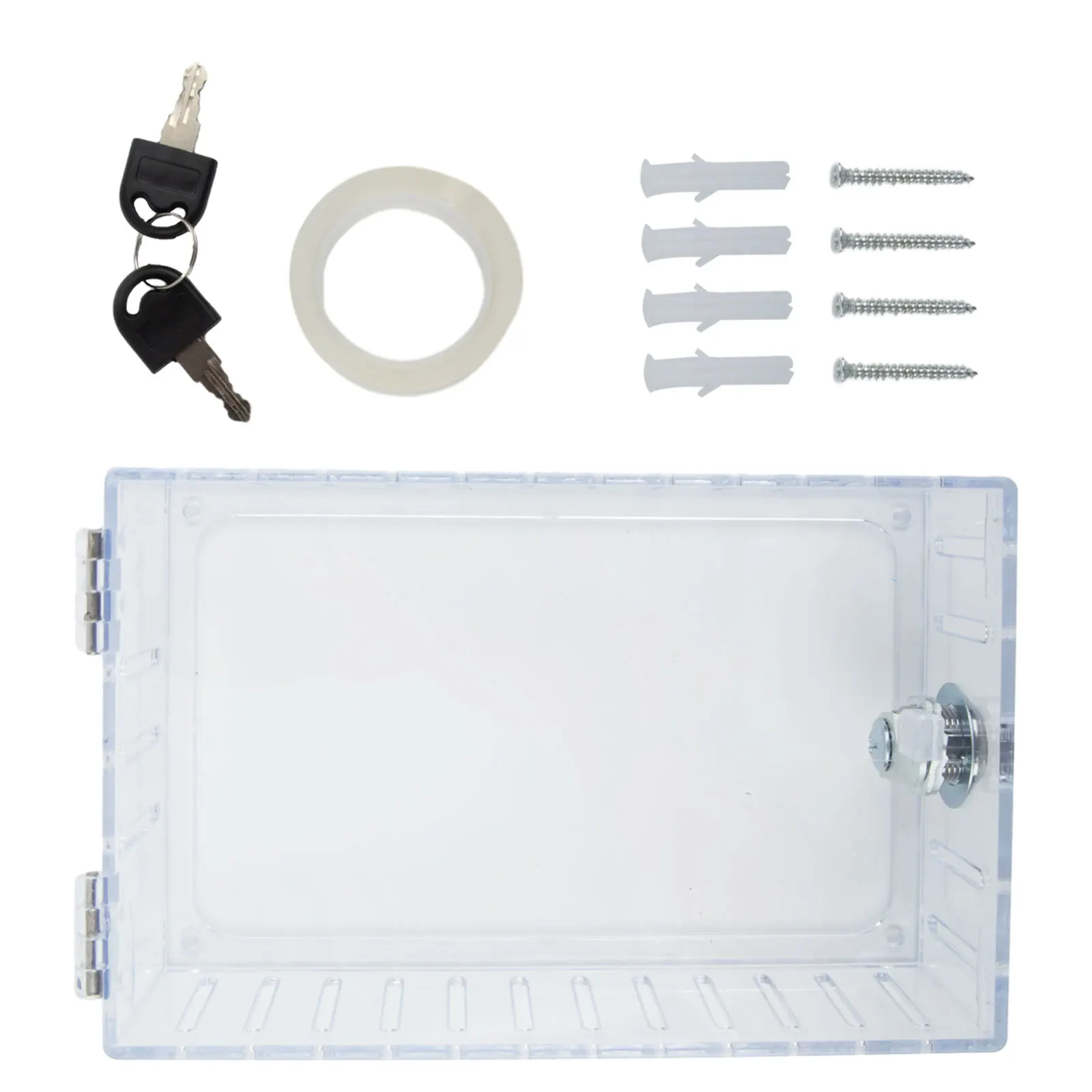 Lock Box Acrylic Box Industrial Environments Schools Churches Homes Easy To Install High Quality PS Material 1pcs