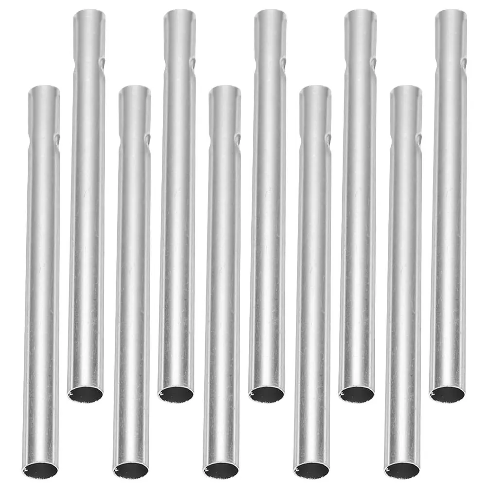 

10pcs Aluminum Wind Chime Tube Diy Metal Craft Supplies Garden Decoration Activity Handmade Hanging Pendant Outdoor Decor