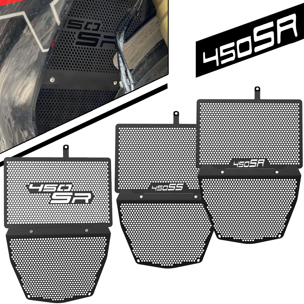 

For CFMOTO CF MOTO 450SR 450SS 450 SR/SS 2023 2022 2024 Motorcycle Radiator Grill Guard Oil Cooler Protector Cover Accessories