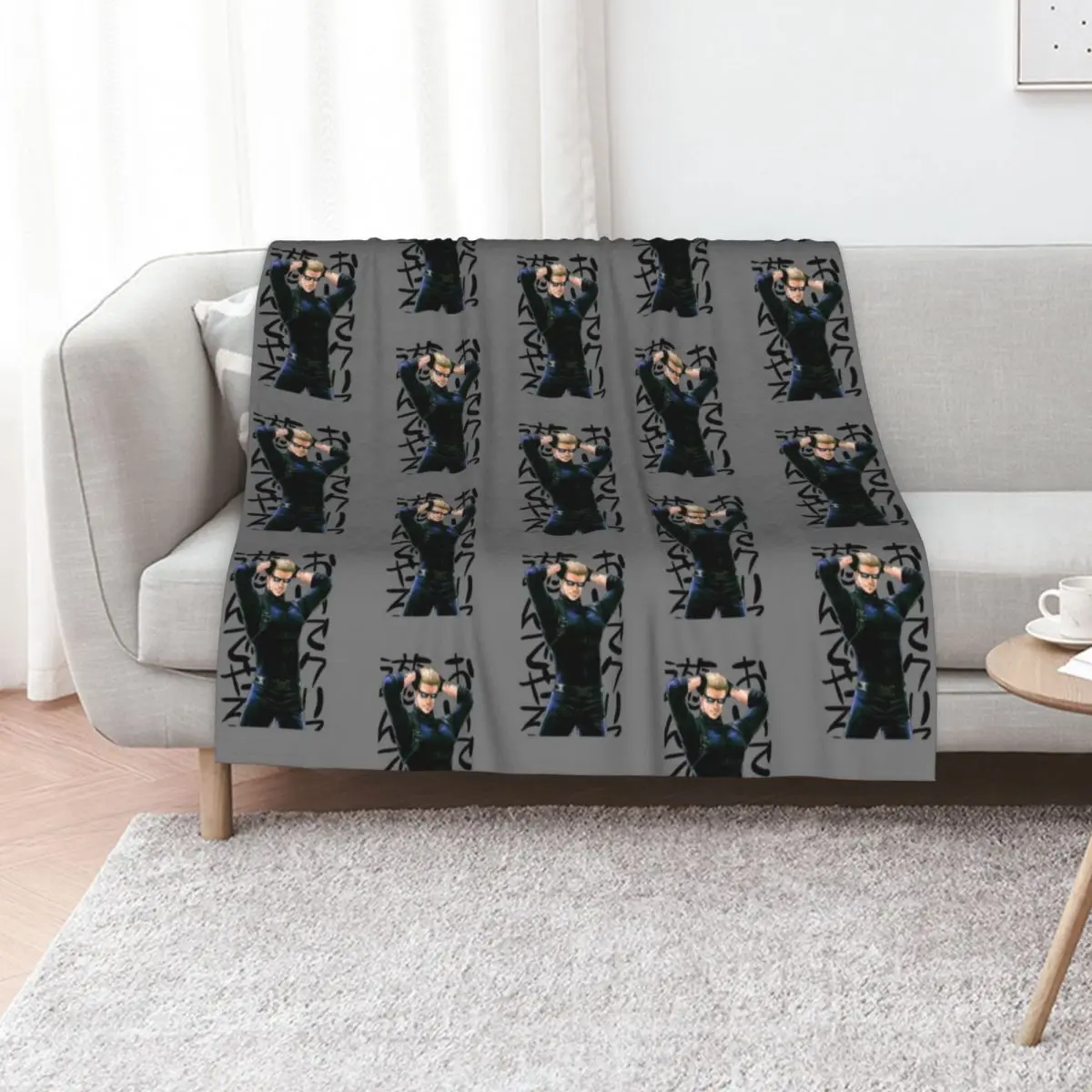 

albert wesker Throw Blanket anime Polar blankets ands For Sofa Thin Blankets