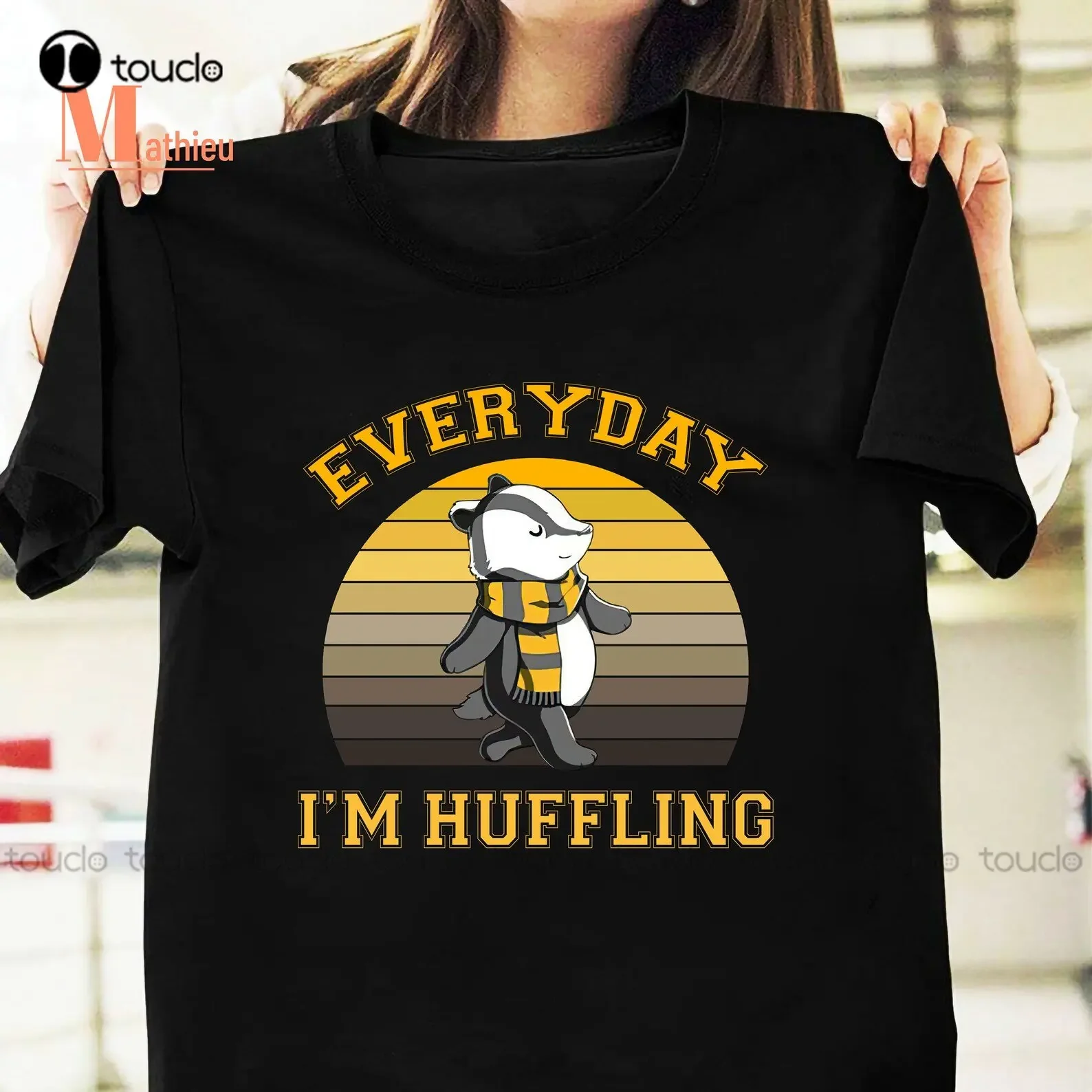 Everyday I'M Huffling Huffle Badger Vintage T-Shirt Funny Animals Shirt Huffling Shirt Animals Huffle Xs-5Xl Christmas Gift