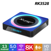 X88 Pro13 RK3528 Quad-Core 64bit Cortex-A53 Smart TV Box Android13.0 BT 8K 2.4G/5G WiFi6 Youtube Netflix Mali450 TV Prefix