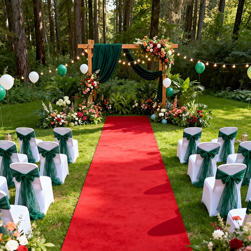1.6M  Red Carpet, Multiple Sizes, Easy To Care for And Cut, Wear-resistant and Reusable  Wedding Centerpieces for Tables