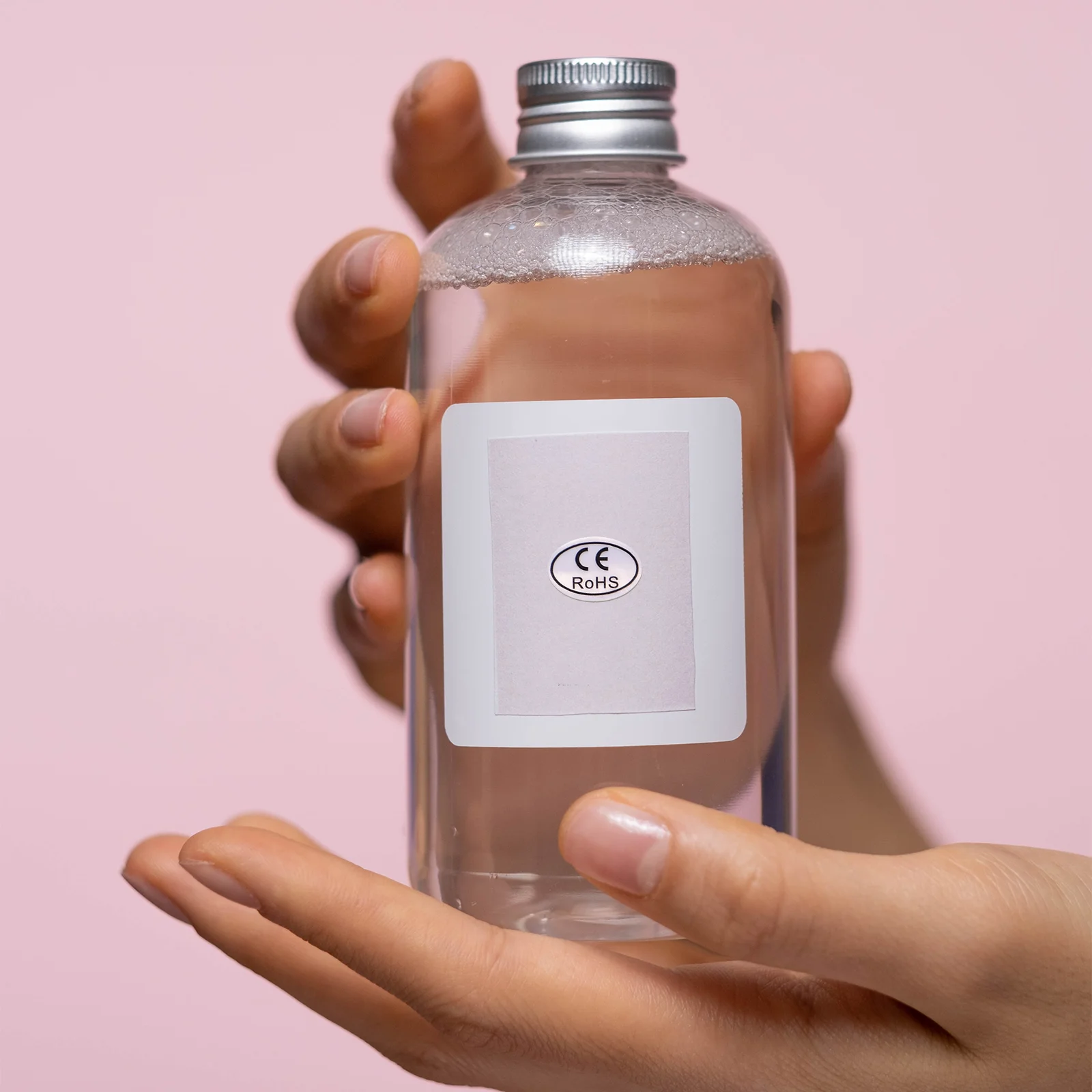 1000 Pcs 라벨 스티커 이름 스티커 사용자 정의 골드 네일 홀로그램 라벨 거래 사용