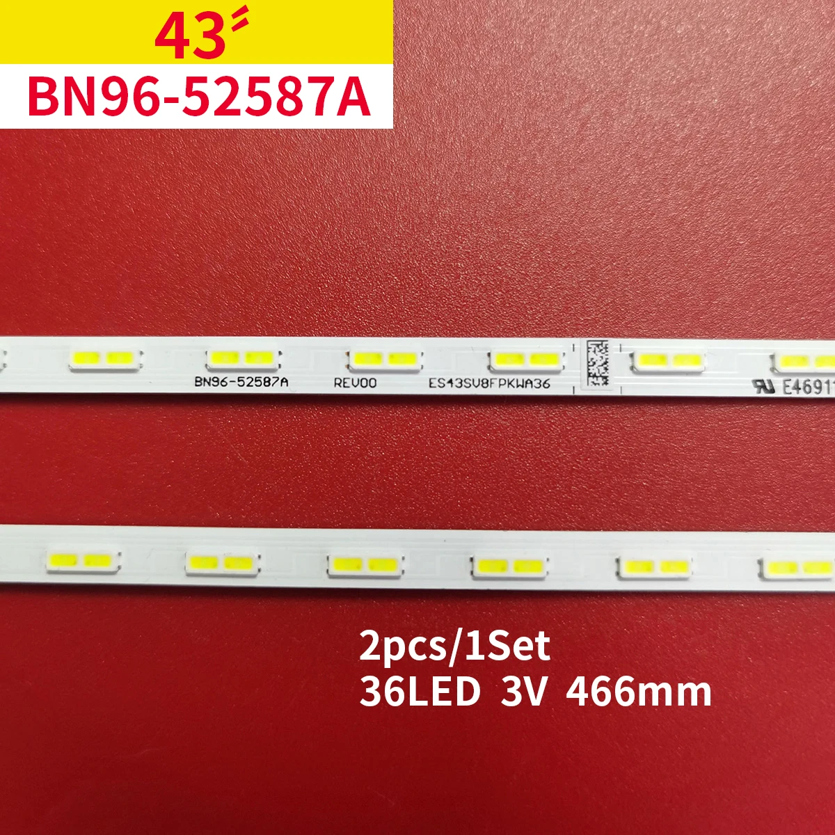 

LED Strip For UA43AU8000W UA43AU8000 UE43CU8500 UE43CU8072U UE43CU8070U UE43CU8002 UE43CU8000U UE43CU8000 UA43CU8500 UA43CU8000