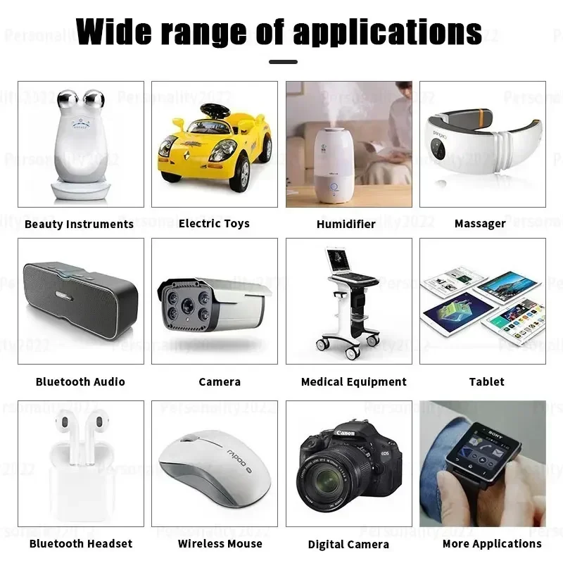 10000mAh 1260110 3.7V Li-Polymer Soft Pack Lithium Ion Polymer Battery PH2.0P for Mobile Power Smart Furniture Humidifier