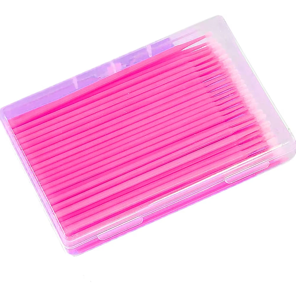 

100Pcs/box Disposables MicroBrush Eyelash Cleaning Brush Lash Extension Individua Tool For Eyelashes Removing Swab Accessories