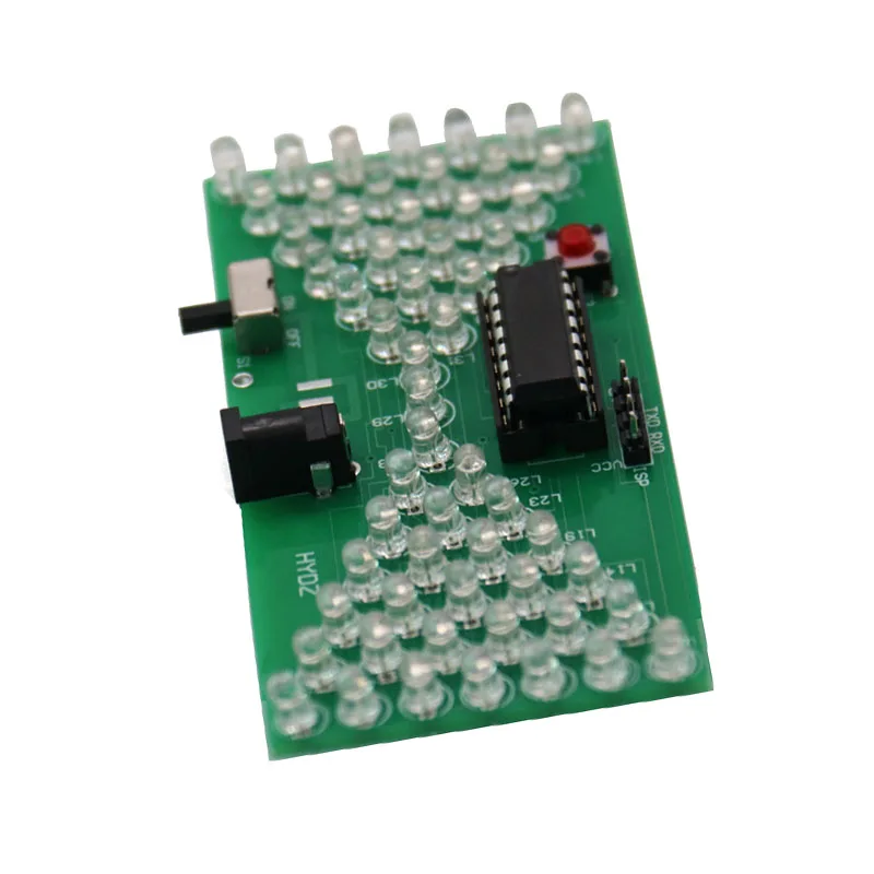 DIY Analogue Electronic Hourglass Kit STC Microcontroller Skills Training Loose Parts Microcontroller LED Light DIY Loose Parts